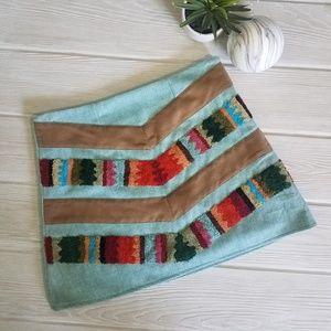 Judith March Tweety Bird Skirt Boho Faux Suede M